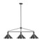 RAM Game Room Traditional Style 54" 3 Shade Billiard Light Fixture